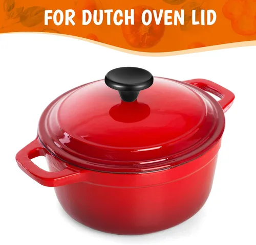 Miniatura 3 de Hotop 4 Juegos de Perillas para Horno Holandés de Acero Inoxidable, Perillas de Repuesto, Mango de Tapa de Olla Compatible con Le Creuset, Aldi