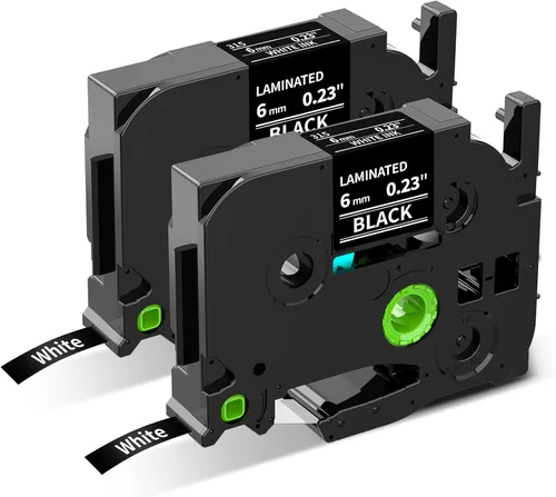 Miniatura 19 de Labelife Paquete de 5 cintas TZe TZ de 0.47 pulgadas laminadas transparentes TZe-131 de repuesto para Brother Label Maker Tape Clear TZe131 TZ-131
