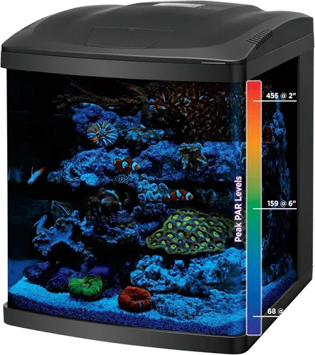 Miniatura 10 de Coralife BioCube, kit de acuario, tanque nano, iluminación LED personalizable, para ambientes de agua salada y agua dulce, 16 galones