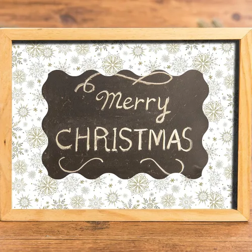 Miniatura 6 de Rollo de borde de tablero de anuncios de Navidad de 65 pies con diseño de copo de nieve y oro gris para vacaciones de invierno, Navidad, aula