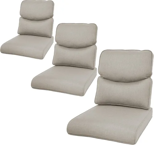 Miniatura 89 de Rilyson Cojines de patio para muebles de exterior, 22 x 24 pulgadas, respaldo alto y asiento profundo, cojín de exterior para sillas de patio, sofá