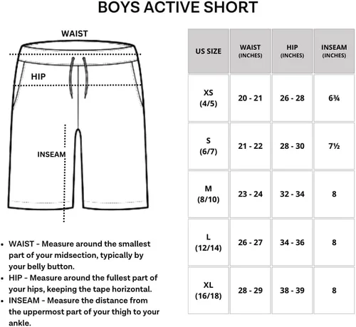Miniatura 6 de Real Essentials - Paquete de 5 pantalones cortos de baloncesto para niños, con malla y bolsillos