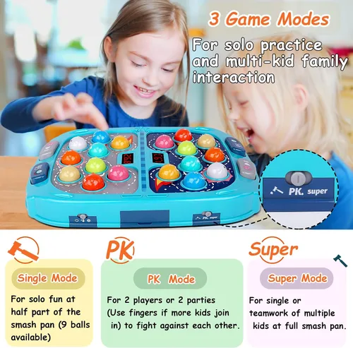 Miniatura 2 de Whack Game Mole para niños pequeños, juguetes para niños de 3 a 12 años, juguetes para niños de 3 a 8 años, regalos de cumpleaños para niños de 3