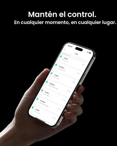 Miniatura 8 de Smart Lock Ultra con teclado, cerradura de puerta de huellas dactilares, control remoto de aplicación, cerrojo de teclado WiFi integrado, desbloqueo