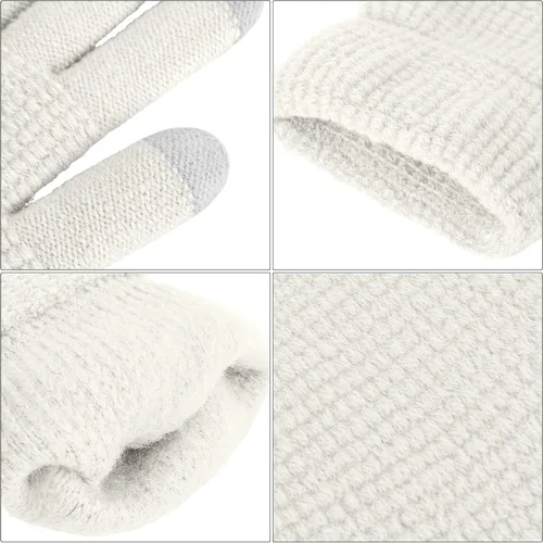 Miniatura 5 de URATOT Juego cálido de invierno con bufanda infinita y sombrero para pantalla táctil para hombres y mujeres