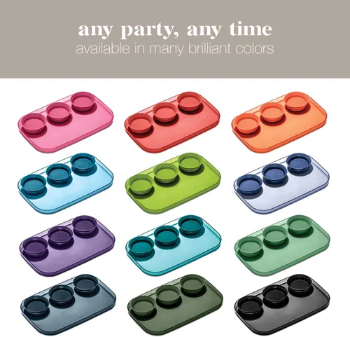 Miniatura 6 de madesmart dipware - Bandeja de 3 tazones, apilables y extraíbles para embutidos, guacomole, aperitivos, verduras, apto para lavavajillas