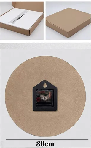Miniatura 2 de Reloj de pared silencioso sin tictac de calidad de cuarzo, funciona con pilas, redondo de 12 pulgadas, fácil de leer para el hogar, oficina, Color 16