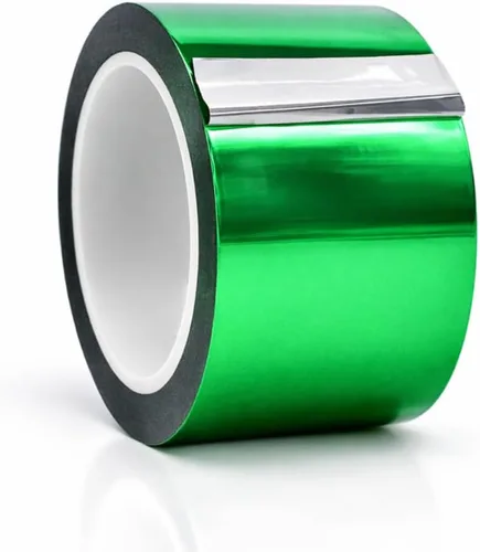 Miniatura 21 de WOD Tape MPFT2 - Cinta de película de poliéster metalizada Mylar plateada con adhesivo acrílico, 1/2 pulgada x 72 pies. Cinta plateada de espejo
