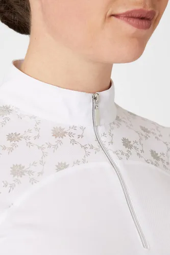 Miniatura 2 de HORZE Kaitlin - Camisa ecuestre de manga corta para mujer con patrón de flores