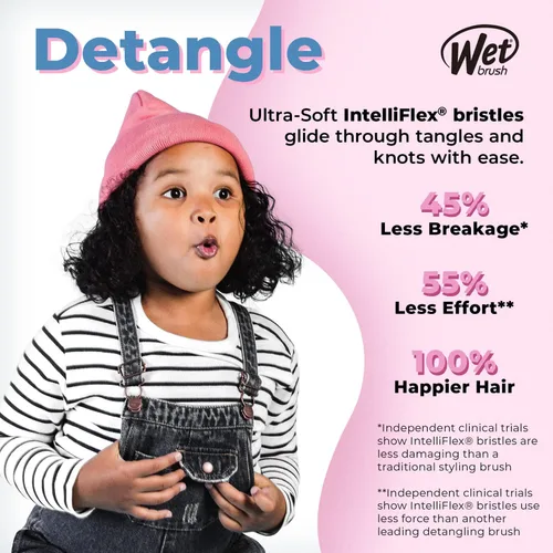 Miniatura 6 de Wet Brush Original Detangler - Cepillo de cabello, diseño Ariel Ultimate Princess Celebration, todo tipo de cabello, cerdas ultrasuaves que
