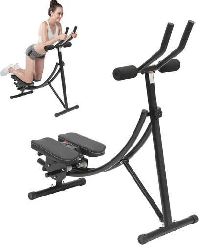 Máquina abdominal, equipo de entrenamiento AB para ejercicio abdominal y entrenamiento de fuerza, máquina abdominal ajustable para entrenamiento de