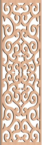 Miniatura 167 de Eveline - Paneles decorativos de pared de madera con calado, 13 3/8 pulgadas de ancho x 34 3/8 pulgadas de alto x 3/8 de alto, roble rojo rojo
