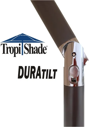 Miniatura 3 de Paraguas de mercado Tropishade 9 ft Bronce de aluminio con cover Beige de poliéster, Beige