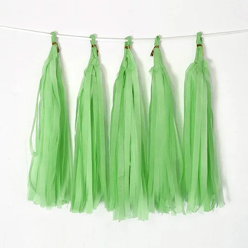 Miniatura 12 de 20 borlas de papel de seda para decoración de fiestas, bodas, festivales, baby shower, festivales, etc., negro 25 cm
