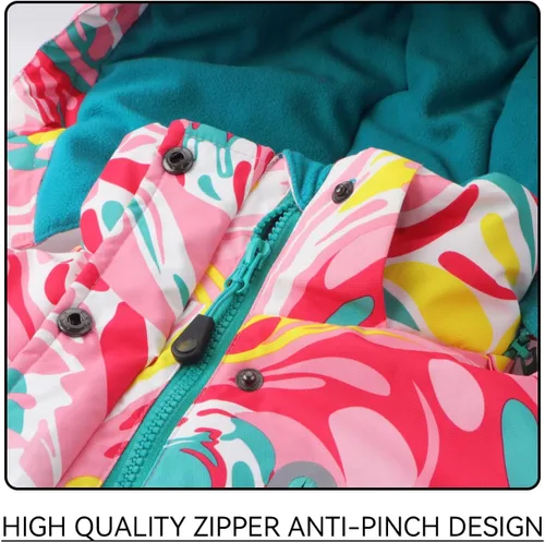 Miniatura 3 de AIMISYOU Conjunto de chaqueta y pantalones de esquí para niños, abrigos de lluvia para snowboard de invierno, trajes de nieve para niñas y niños