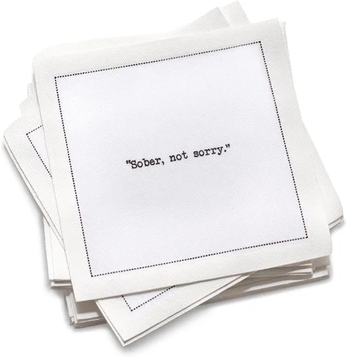 Miniatura 14 de Five Star Funny Dog Quotes Servilletas de cóctel de algodón blanco 50 servilletas de bebidas desechables de lujo con citas ingeniosas de perros