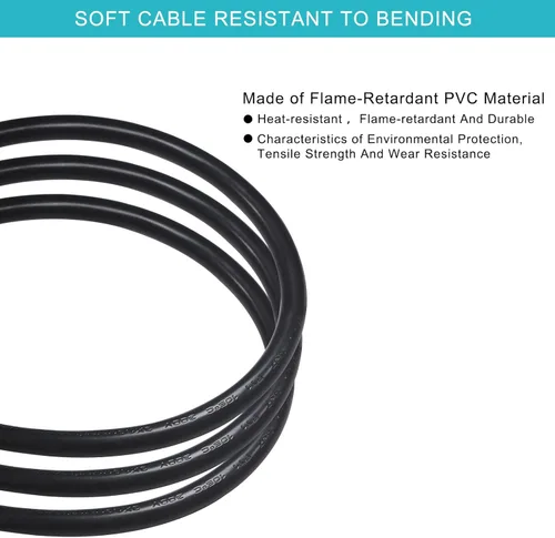 Miniatura 9 de [Paquete de 2] Cable de alimentación para computadora de 90 grados, enchufe plano de perfil bajo de 1 pie a cable de alimentación IEC C13 en ángulo