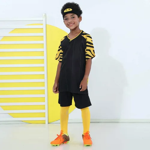 Miniatura 2 de JABASIC - Tacos de fútbol para exteriores para niños zapatos de fútbol atléticos y firmes
