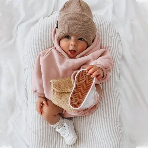 Miniatura 3 de Mameluco con capucha para bebés y niñas recién nacidos bolsillo sólido manga larga sudaderas con capucha ropa de invierno