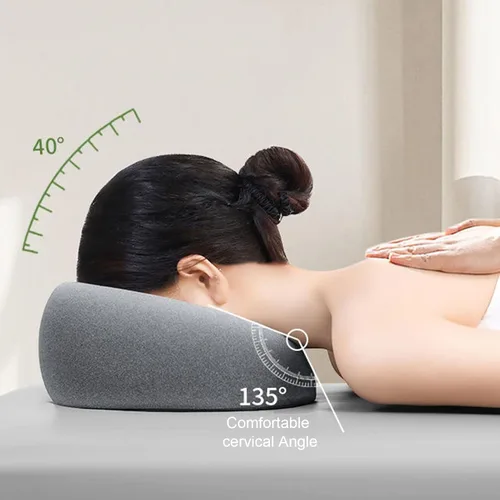 Miniatura 3 de Almohada boca abajo después de cirugía ocular Comfort Support Home Massage Pillow Diseño ergonómico Vitrectomía Retinal Recuperación Almohada Gris
