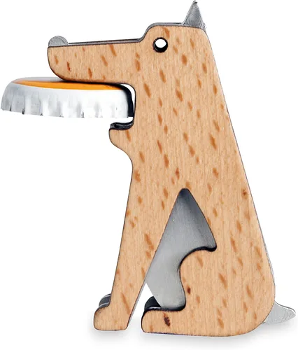 Miniatura 6 de Kikkerland Fetch! - Abrebotellas de acero inoxidable para perro, divertido accesorio de cocina para el hogar, bar, regalo