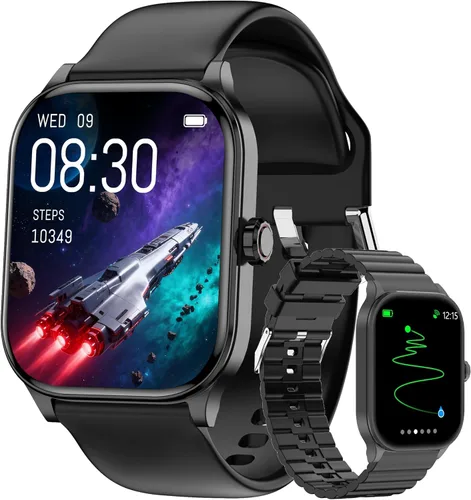 Reloj inteligente para mujeres y hombres con texto y llamadas, 2025 nuevos relojes inteligentes con inteligencia artificial con frecuencia cardíaca,
