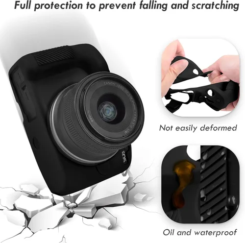 Miniatura 8 de Rieibi EOSR50 EOS R50 Estuche, Estuche Protector de Silicona Suave para Cámara Vlogging Canon EOS R50 EOSR50, Estuche de Cámara Ligero EOS R50