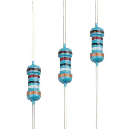 Miniatura 51 de 100pcs 1 ohm Resistor 1/4w (0.25 W) Resistencia fija de película metálica de tolerancia ±1%, múltiples valores de resistencia opcional
