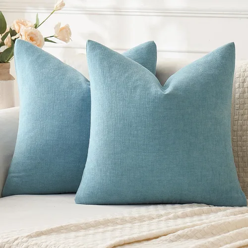 Miniatura 21 de MIULEE Juego de 2 fundas de almohada cuadradas decorativas de felpilla suave de 20 x 20 pulgadas para sofá, sala de estar y cama de color verde oliva