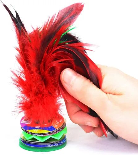Miniatura 2 de Baitaihem Colorful Kick Shuttlecock Fancy Chinese Jianzi Foot Sports Outdoor Exercise, 4 Pack/ 6 Pack