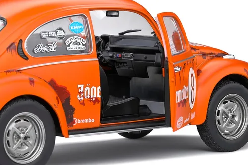 Miniatura 7 de MODELLINO en Scala COMPATIBILE CON VW Beetle 1303 N.8 Jaeger Tribute 1974 Naranja 1:18 SOLIDO SL1800518
