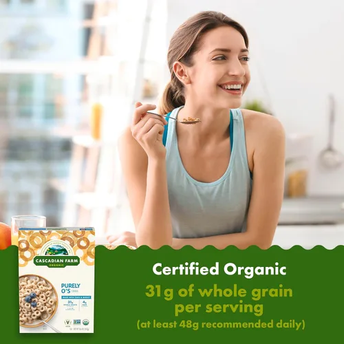 Miniatura 4 de Cascadian Farm Organic Purely O's - Cereal, 8.6 onzas