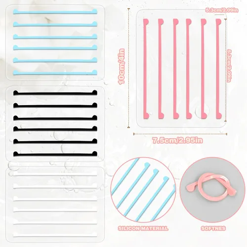 Miniatura 7 de Kit de 24 barras de elevación de pestañas, almohadillas de silicona para levantamiento de pestañas, protectores de pestañas reutilizables