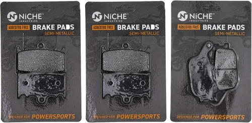 Miniatura 9 de NICHE Juego Pastillas de Freno para Suzuki SV1000S Katana 650 Kawasaki Versys 1000 69100-16852 Delanteras Traseras Orgánicas