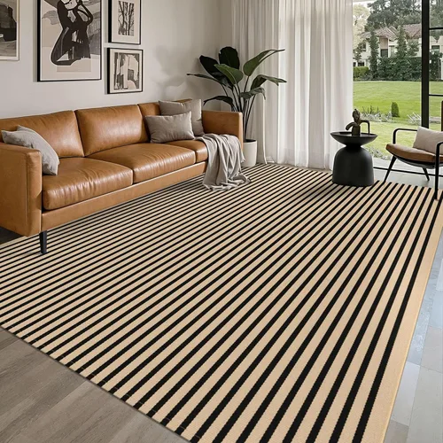Miniatura 64 de IOHOUZE Alfombra Rayada Gris y Blanca - 27.5" X 43" Tapetes para Puerta Delantera al Aire Libre, Alfombra Lavable para Decoración de Porche