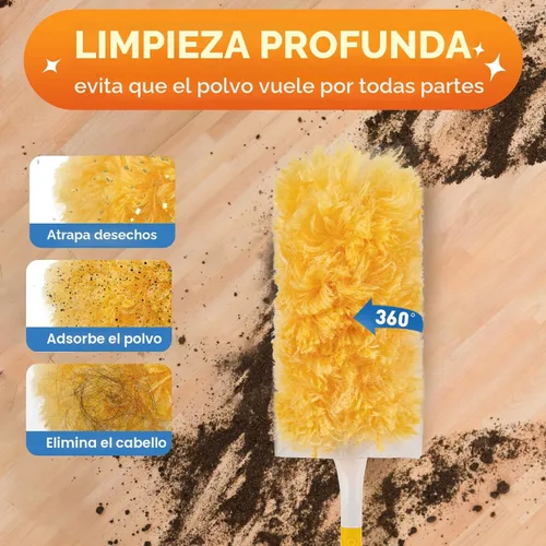 Miniatura 2 de Recargas de plumero resistentes, kit de plumeros desechables para limpieza y limpieza de muebles, persianas, ventiladores de techo, superficies