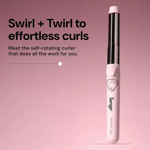 Miniatura 2 de L'ANGE HAIR Le Pirouette - Rizador giratorio de titanio de 1.25 pulgadas, rizador autorgiratorio, rizos y ondas para principiantes y profesionales