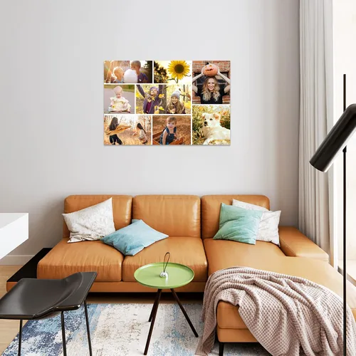 Miniatura 2 de CCWACPP - Impresiones de lienzo de collage con tus fotos para familia, boda, bebé, mascota, perro, imagen en lienzo personalizada, foto Plantillas-13