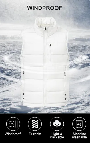 Miniatura 3 de Chrisuno Chaleco de esquí ligero de invierno para hombre