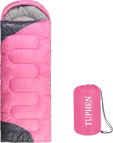 Miniatura 11 de tuphen - Sacos de dormir para adultos, niños, niñas, mochileros, senderismo, camping, forro de microfibra, clima frío y cálido, 4 estaciones, uso