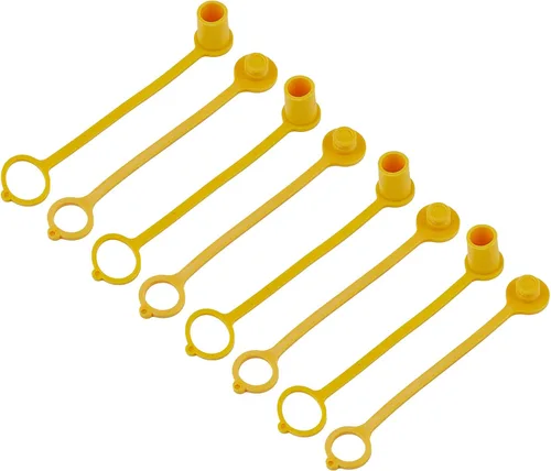 Miniatura 9 de Paquete de 8 tapones antipolvo y tapa para enchufe para adaptador de conexión rápida de propano RV de 1/4 pulgadas para manguera de propano, 0.47