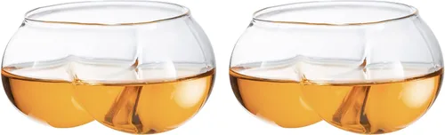 Miniatura 2 de Deez Nuts - Juego de 2 vasos de vino y whisky con texto en inglés "I love Butts, pareja taza, regalo para ella, regalo para él, perfecto