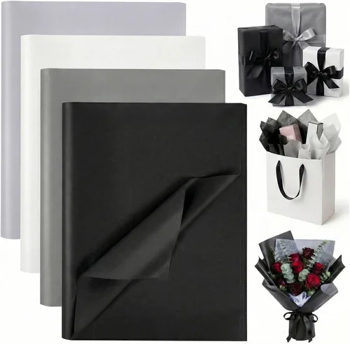 Miniatura 11 de Koogel 112 hojas de papel de seda naranja, papel de seda amarillo de 20 x 14 pulgadas para bolsas de regalo, manualidades, decoración de envoltura