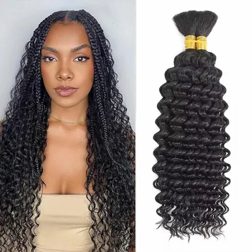 Miniatura 16 de Paquetes de cabello afro rizado y kinky, extensiones de cabello humano de 8 pulgadas, tejido rizado sin procesar, doble entretejido, virgen