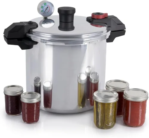 Miniatura 10 de T-fal Ultimate - Olla de presión de acero inoxidable de 6.3 cuartos de galón, compatible con inducción, tapa de bloqueo seguro, segura y fácil