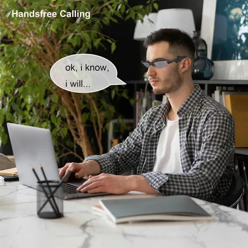 Miniatura 5 de Gafas de sol inalámbricas inteligentes auriculares manos libres estéreo 5.0 música gafas de sol hombres mujeres auriculares deportivos compatibles