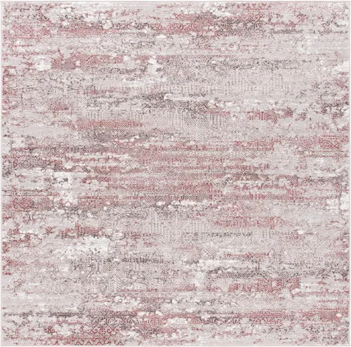 Miniatura 9 de SAFAVIEH Meadow Collection - Alfombra decorativa de 2 x 5 pies, beige y rosa, diseño abstracto moderno, no desprende pelusa y de fácil cuidado