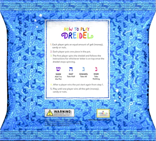 Miniatura 5 de The Dreidel Company Hanukkah 10 Dreidels de madera extra grandes pintados a mano de 3 pulgadas - Incluye tarjetas de instrucciones de juego