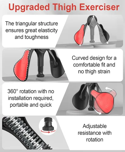 Miniatura 2 de Dispositivos de ejercicio para suelo pélvico, ejercitador muscular Kegel, 15-70 libras, ajustable para mujeres/hombres, ejercitador interno
