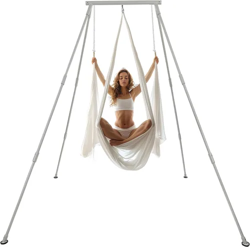 HECASA 8.1 FT Aerial Yoga Stand 550lbs Max Capacity for Indoor and Outdoor Fitness Bodybuilding Height Adjustable for Yoga Frame
